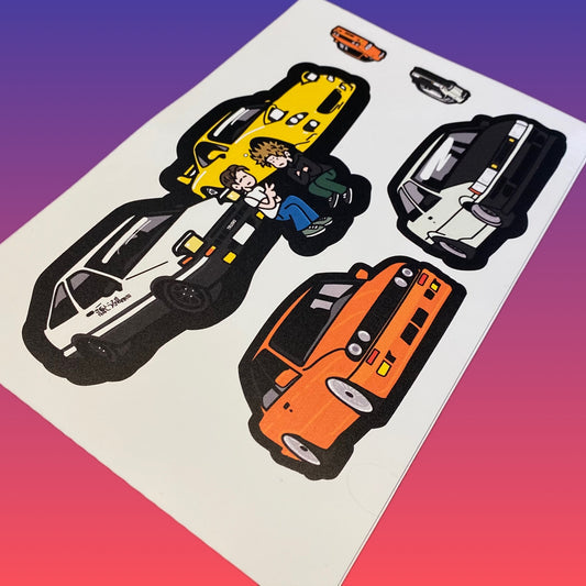 Lonely Drivers Sticker Sheet